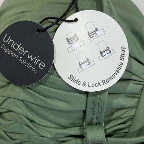 COCO REEF Women's Charisma Bra-Sized Bikini Top Palm Green 32/34DD swimwear top - Picture 13 of 16